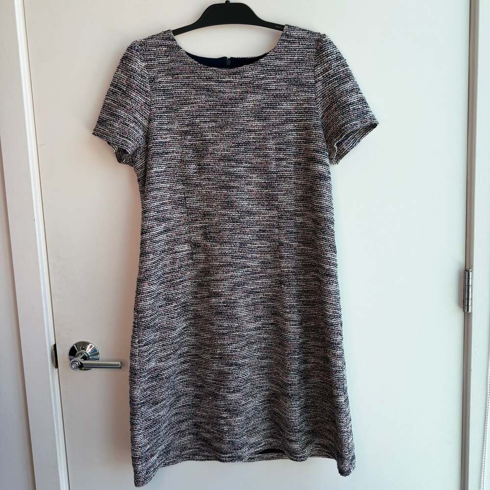 LOFT Tweed Shift Dress Size 12